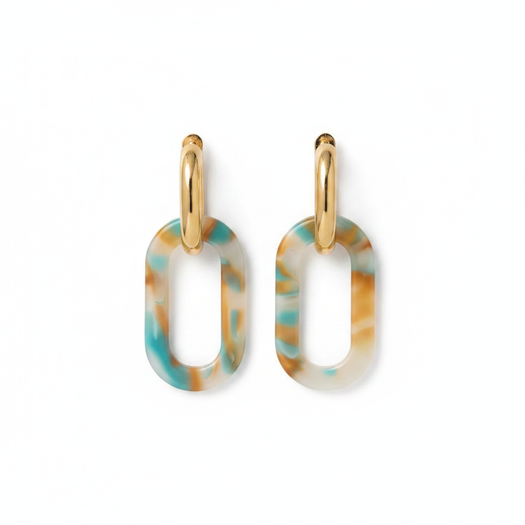 BO Gardénia blanc teal fond blanc