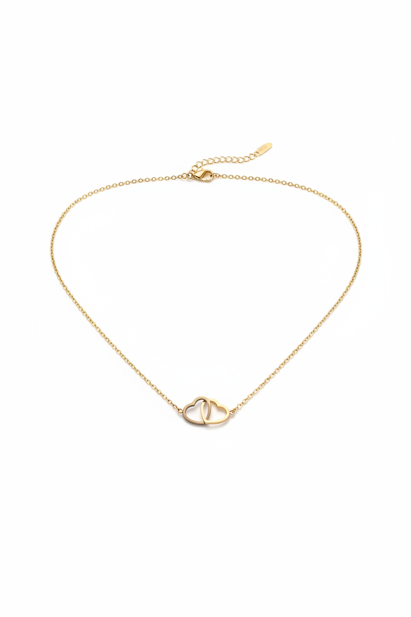 Collier Corazon fond blanc