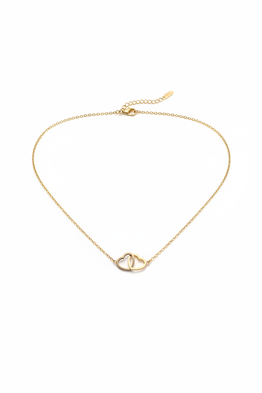 Collier Corazon fond blanc