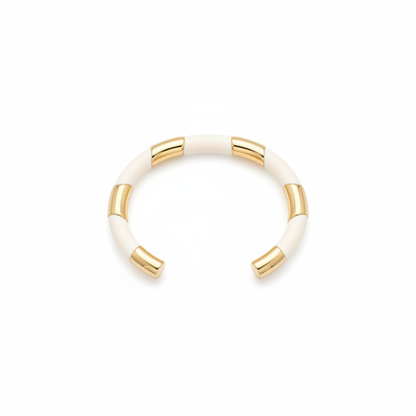 Jonc Candy Blanc fond blanc