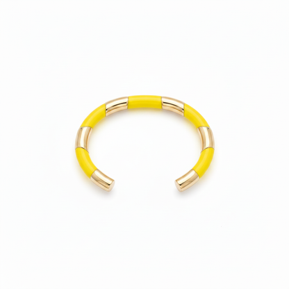 Jonc Candy Jaune fond blanc