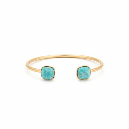 Jonc Valencia Turquoise fond blanc